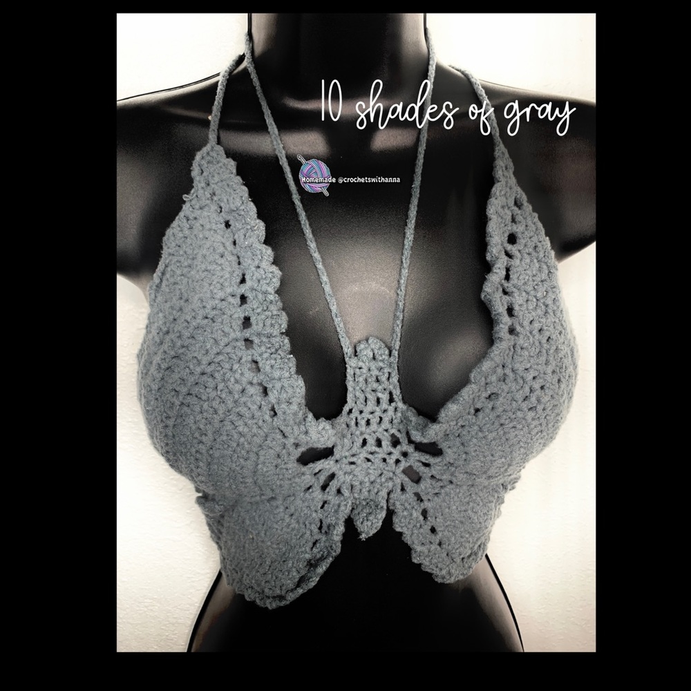 ✨10 shades of grey✨ (Butterfly top)